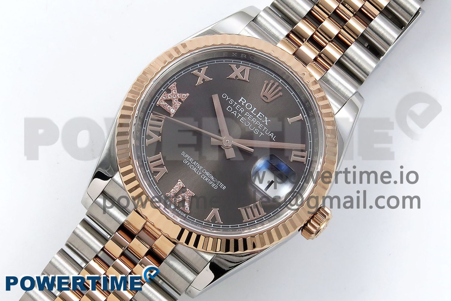 DateJust 36 126231 APF 1:1 Best Edition 904L Steel Brown Diamond Roman Dial on Jubilee Bracelet VR3235 - Image 2