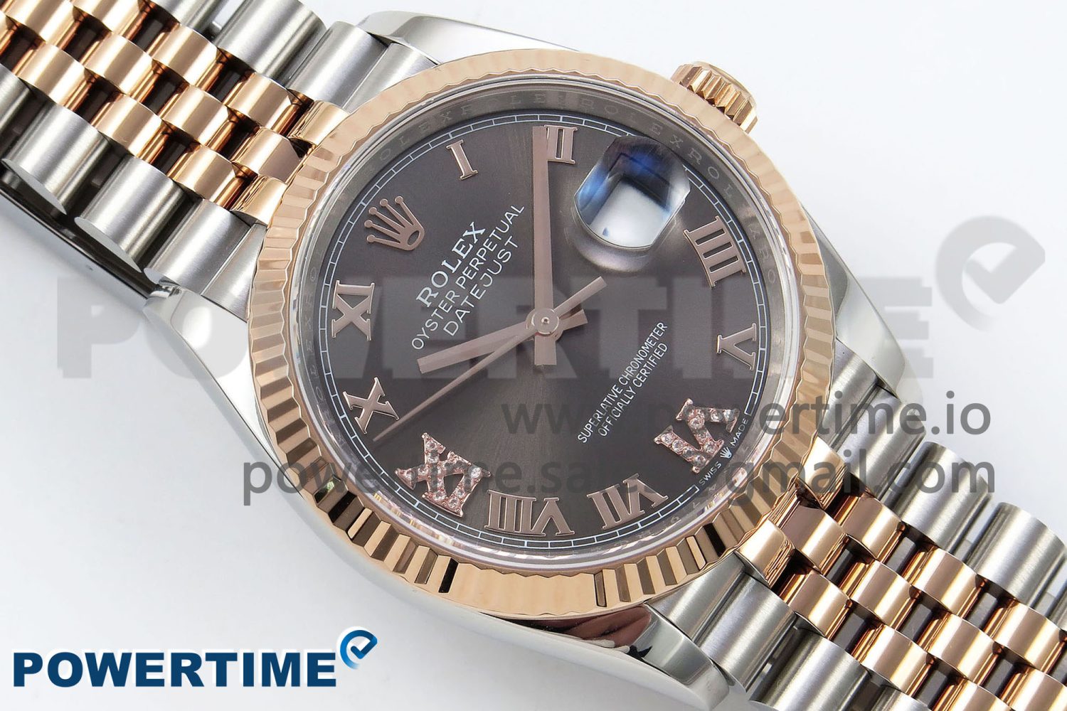 DateJust 36 126231 APF 1:1 Best Edition 904L Steel Brown Diamond Roman Dial on Jubilee Bracelet VR3235 - Image 3