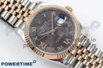 DateJust 36 126231 APF 1:1 Best Edition 904L Steel Brown Diamond Roman Dial on Jubilee Bracelet VR3235 - Image 3