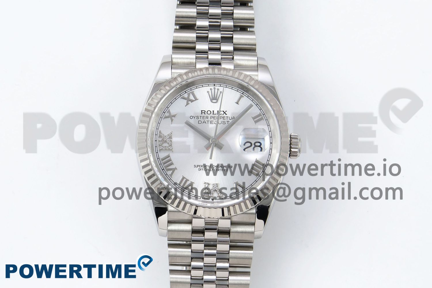 DateJust 36 126234 APF 1:1 Best Edition 904L Steel Silver Diamond Roman Dial on Jubilee Bracelet VR3235 - Image 1
