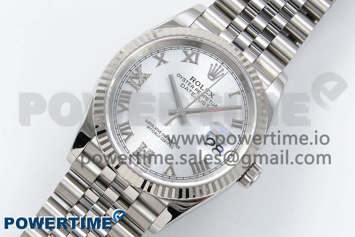 DateJust 36 126234 APF 1:1 Best Edition 904L Steel Silver Diamond Roman Dial on Jubilee Bracelet VR3235 - Image 2