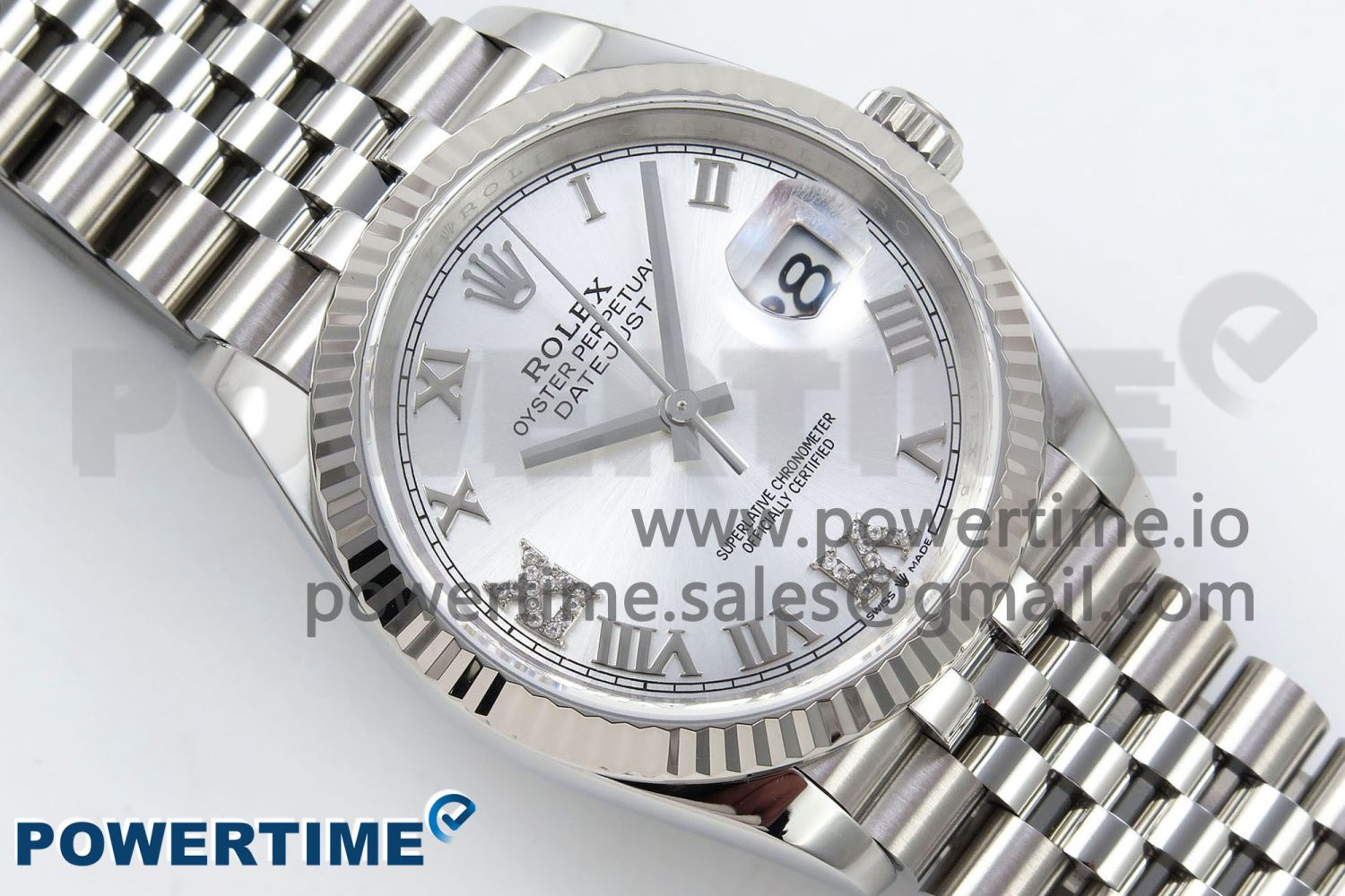 DateJust 36 126234 APF 1:1 Best Edition 904L Steel Silver Diamond Roman Dial on Jubilee Bracelet VR3235 - Image 3