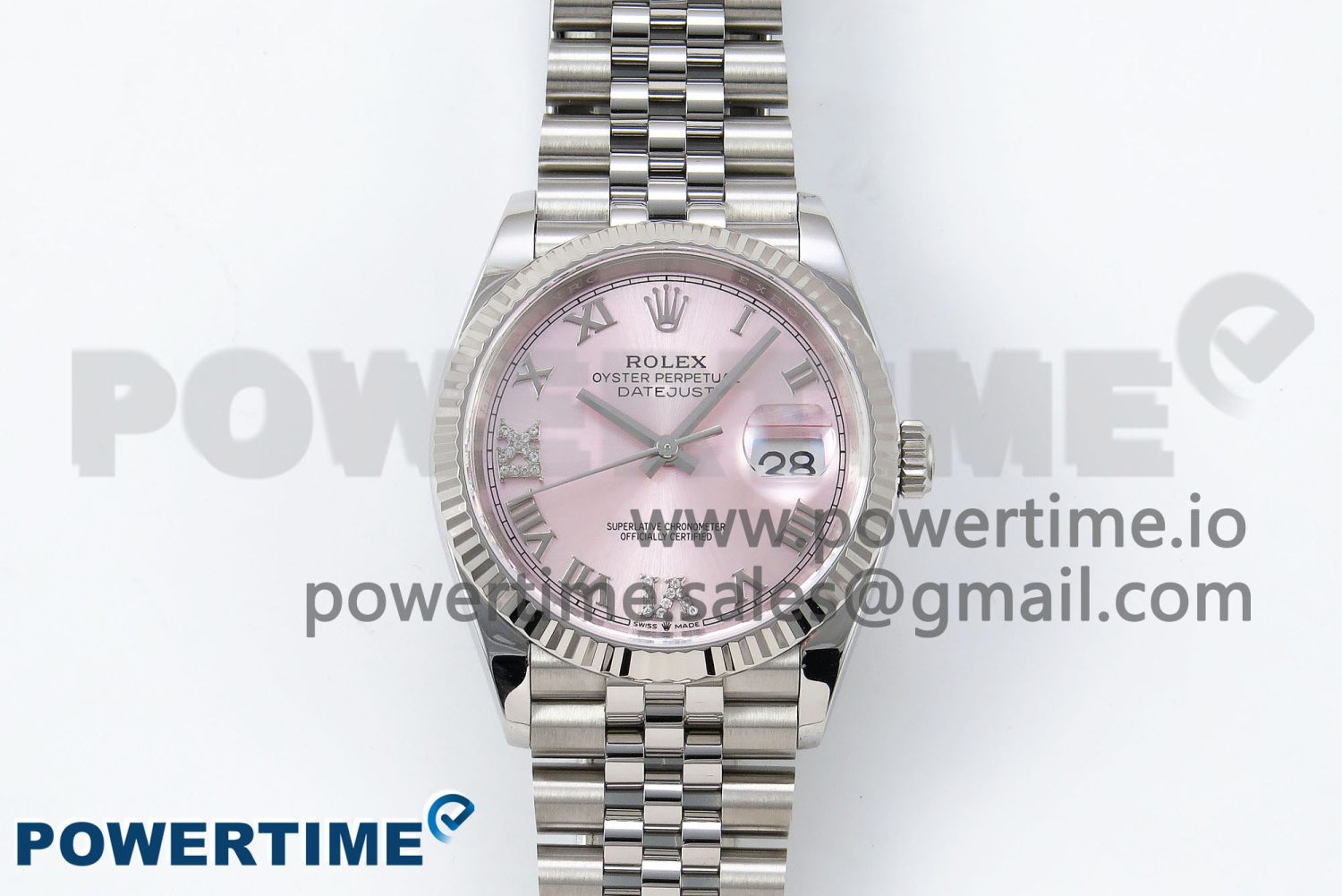 DateJust 36 126234 APF 1:1 Best Edition 904L Steel Pink Diamond Roman Dial on Jubilee Bracelet VR3235 - Image 1