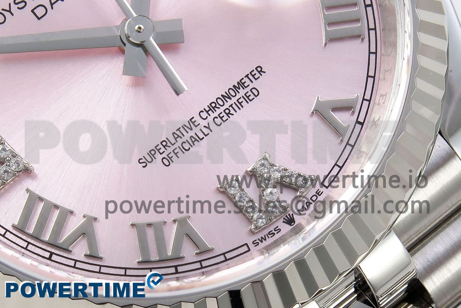 DateJust 36 126234 APF 1:1 Best Edition 904L Steel Pink Diamond Roman Dial on Jubilee Bracelet VR3235 - Image 5