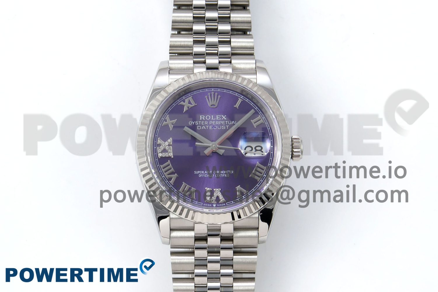DateJust 36 126234 APF 1:1 Best Edition 904L Steel Purple Diamond Roman Dial on Jubilee Bracelet VR3235 - Image 1