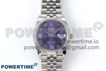 DateJust 36 126234 APF 1:1 Best Edition 904L Steel Purple Diamond Roman Dial on Jubilee Bracelet VR3235