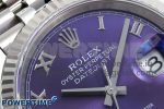 DateJust 36 126234 APF 1:1 Best Edition 904L Steel Purple Diamond Roman Dial on Jubilee Bracelet VR3235 - Image 4