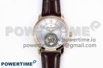 Traditionnelle Tourbillon RG RMSF Best Edition Silver Dial on Brown Leather Strap