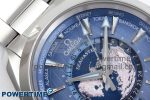 Aqua Terra GMT Worldtimer 43mm VSF 1:1 Best Edition Summer Blue Dial on SS Bracelet A8938 Super Clone - Image 4