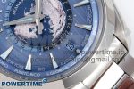 Aqua Terra GMT Worldtimer 43mm VSF 1:1 Best Edition Summer Blue Dial on SS Bracelet A8938 Super Clone - Image 5