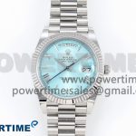 Day Date 40 SS 228236 ARF 1:1 Best Edition Tiffany Blue Roman Dial on President Bracelet VR3255