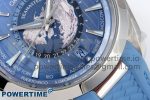 Aqua Terra GMT Worldtimer 43mm VSF 1:1 Best Edition Summer Blue Dial on Blue Rubber Strap A8938 Super Clone - Image 5