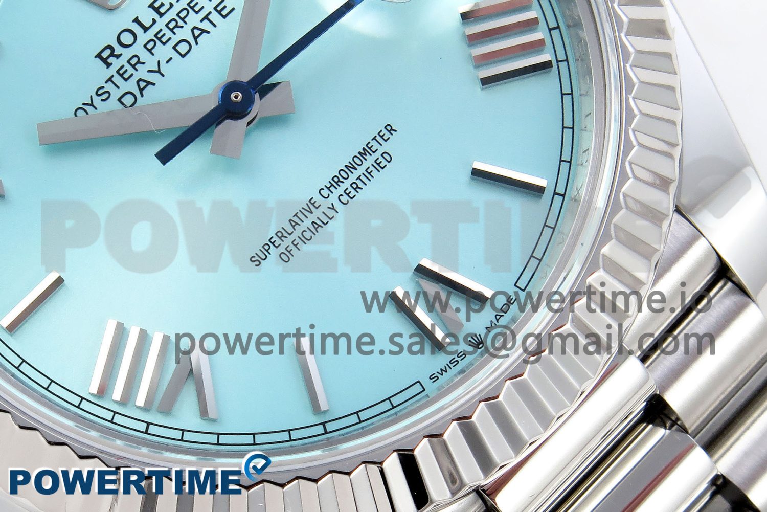 Day Date 40 SS 228236 ARF 1:1 Best Edition Tiffany Blue Roman Dial on President Bracelet VR3255 - Image 5