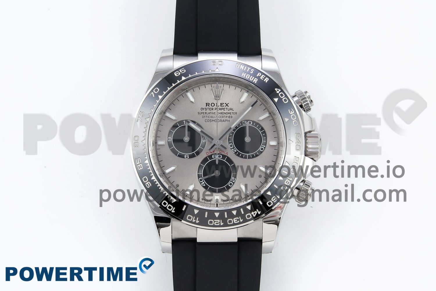 2023 Daytona 126519 Clean 1:1 Best Edition Grey Dial on Oysterflex Rubber Strap SH4131 - Image 1