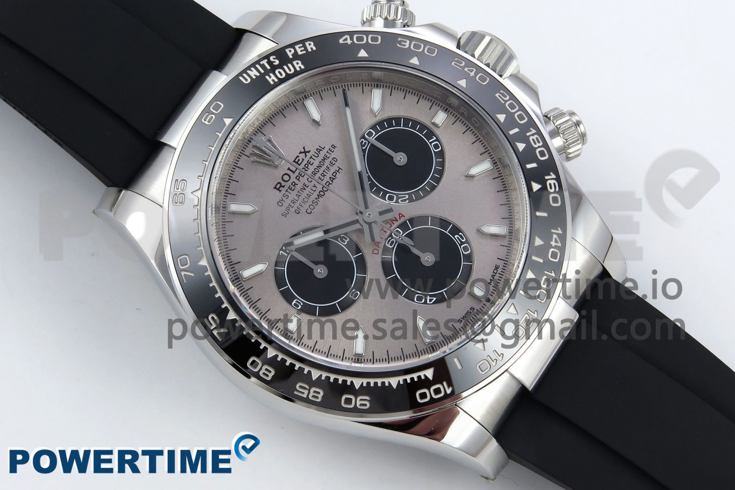 2023 Daytona 126519 Clean 1:1 Best Edition Grey Dial on Oysterflex Rubber Strap SH4131 - Image 3