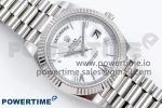 Day Date 40 SS 228239 ARF 1:1 Best Edition White Roman Dial on President Bracelet VR3255 - Image 3