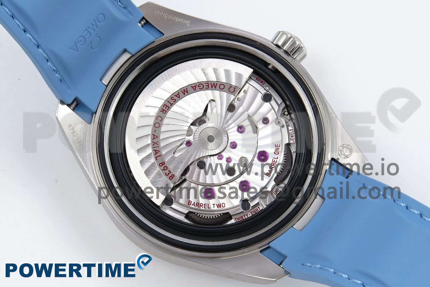 Aqua Terra GMT Worldtimer 43mm VSF 1:1 Best Edition Summer Blue Dial on Blue Rubber Strap A8938 Super Clone - Image 10