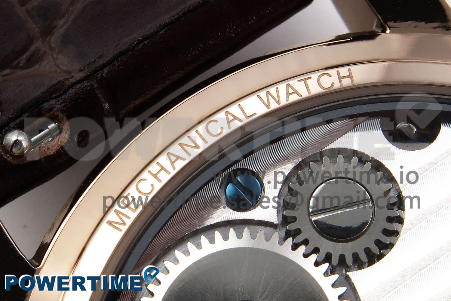 Traditionnelle Tourbillon RG RMSF Best Edition White Textured Dial on Brown Leather Strap - Image 9