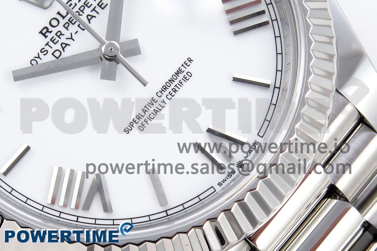 Day Date 40 SS 228239 ARF 1:1 Best Edition White Roman Dial on President Bracelet VR3255 - Image 5