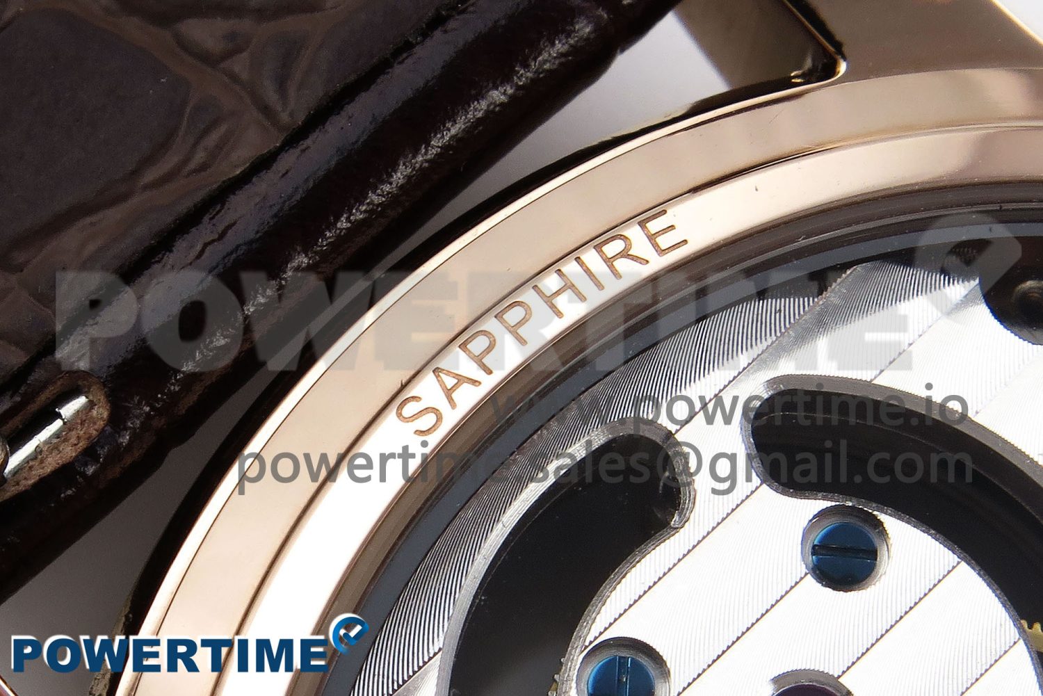 Traditionnelle Tourbillon RG RMSF Best Edition White Textured Dial on Brown Leather Strap - Image 10