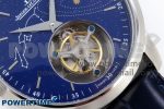 Master Ultra Thin Tourbillon SS RMS Best Edition Blue Solar System Dial on Blue Leather Strap - Image 5