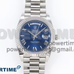 Day Date 40 SS 228239 ARF 1:1 Best Edition Blue Roman Dial on President Bracelet VR3255