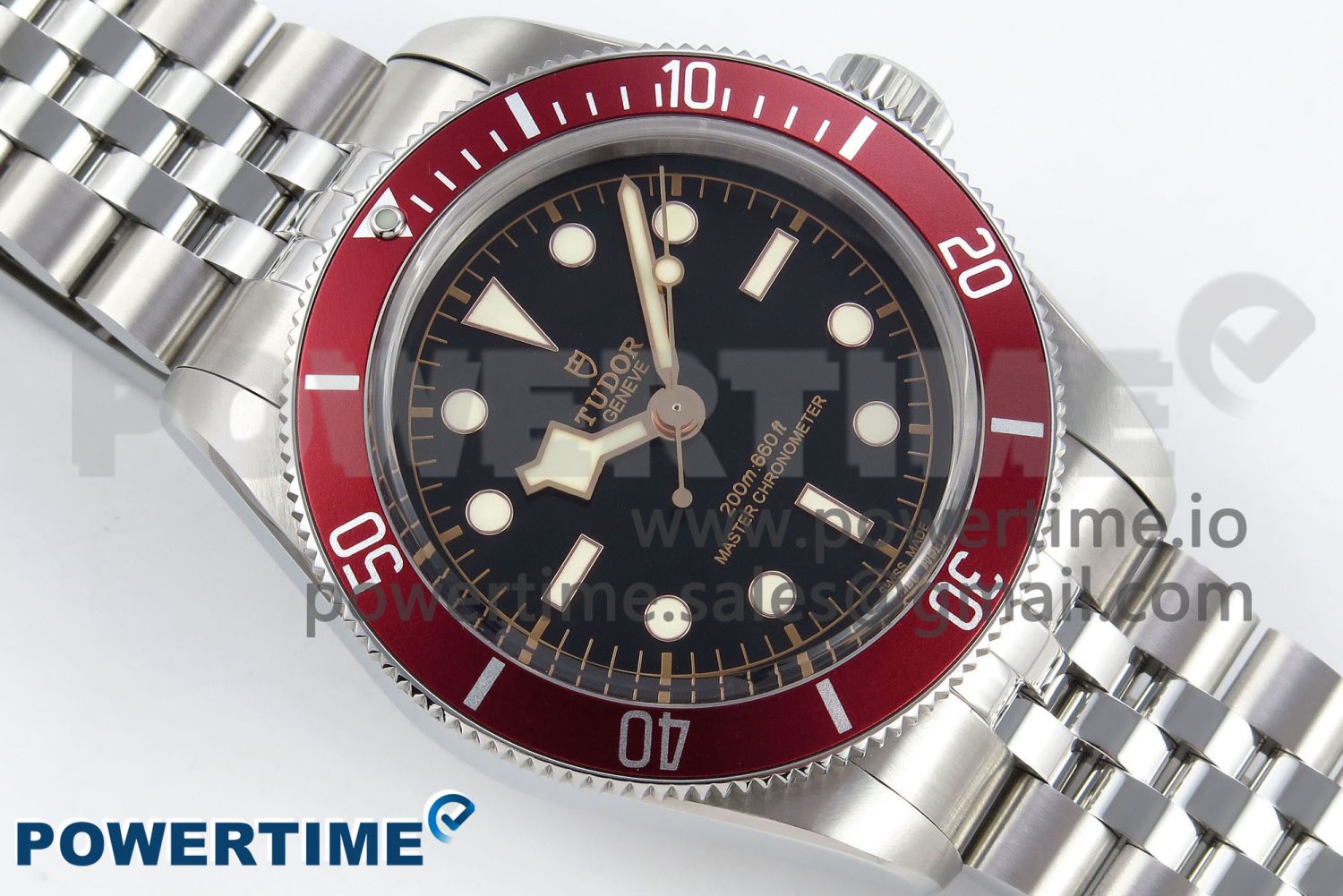 Heritage Black Bay Red Bezel ZF 1:1 Best Edition on SS Jubilee Bracelet A2824 - Image 3