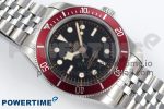Heritage Black Bay Red Bezel ZF 1:1 Best Edition on SS Jubilee Bracelet A2824 - Image 3
