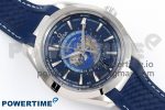 Aqua Terra GMT Worldtimer 43mm VSF 1:1 Best Edition Deep Blue Dial on Blue Rubber Strap A8938 Super Clone - Image 3