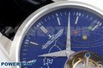 Master Ultra Thin Tourbillon SS RMS Best Edition Blue Star Dial on Black Leather Strap - Image 4