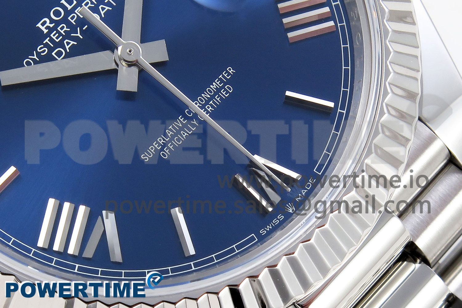 Day Date 40 SS 228239 ARF 1:1 Best Edition Blue Roman Dial on President Bracelet VR3255 - Image 5