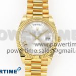 Day Date 40 YG 228238 ARF 1:1 Best Edition Silver Roman Dial on President Bracelet VR3255