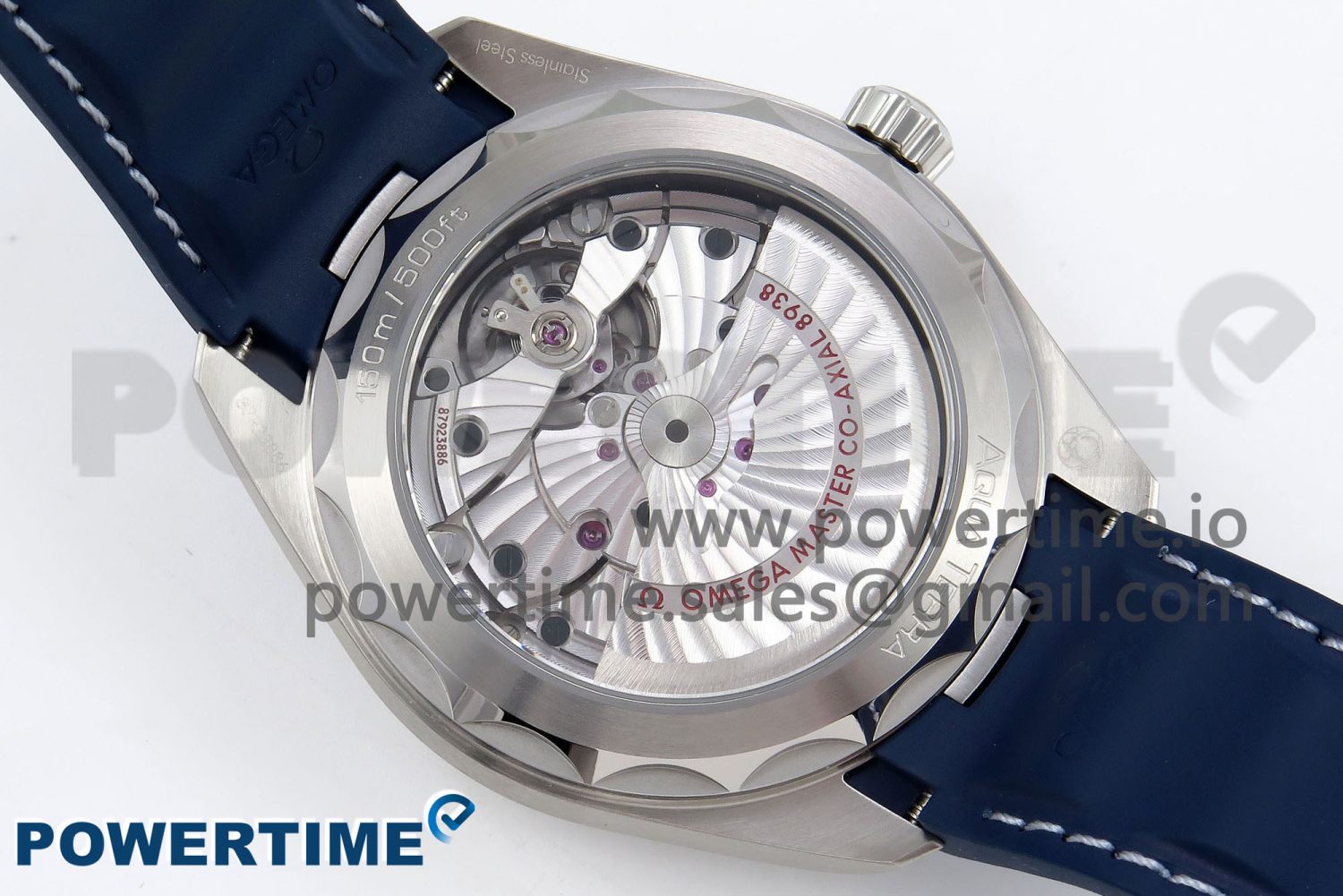 Aqua Terra GMT Worldtimer 43mm VSF 1:1 Best Edition Deep Blue Dial on Blue Rubber Strap A8938 Super Clone - Image 8