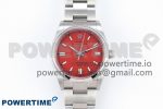 Oyster Perpetual 126000 36mm Clean 1:1 Best Edition 904L Steel Red Dial VR3230