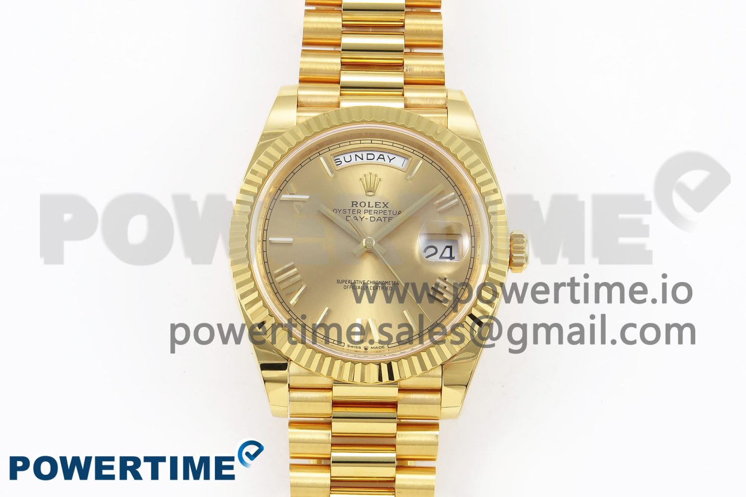 Day Date 40 YG 228238 ARF 1:1 Best Edition YG Roman Dial on President Bracelet VR3255 - Image 1