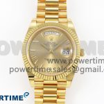 Day Date 40 YG 228238 ARF 1:1 Best Edition YG Roman Dial on President Bracelet VR3255