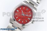 Oyster Perpetual 126000 36mm Clean 1:1 Best Edition 904L Steel Red Dial VR3230 - Image 2