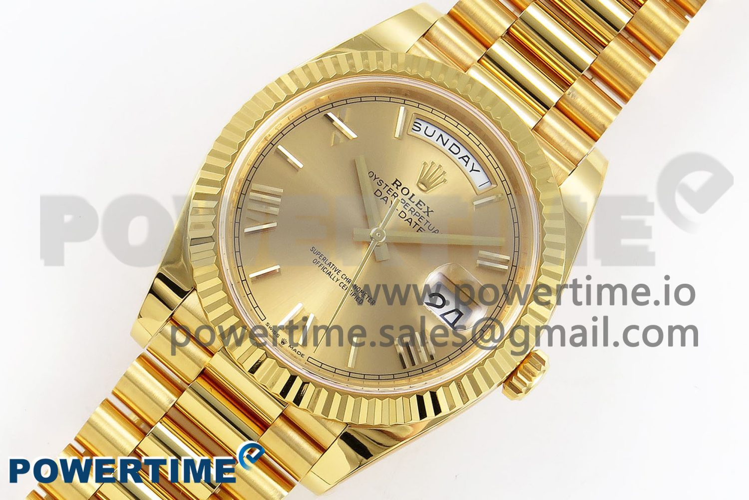 Day Date 40 YG 228238 ARF 1:1 Best Edition YG Roman Dial on President Bracelet VR3255 - Image 2