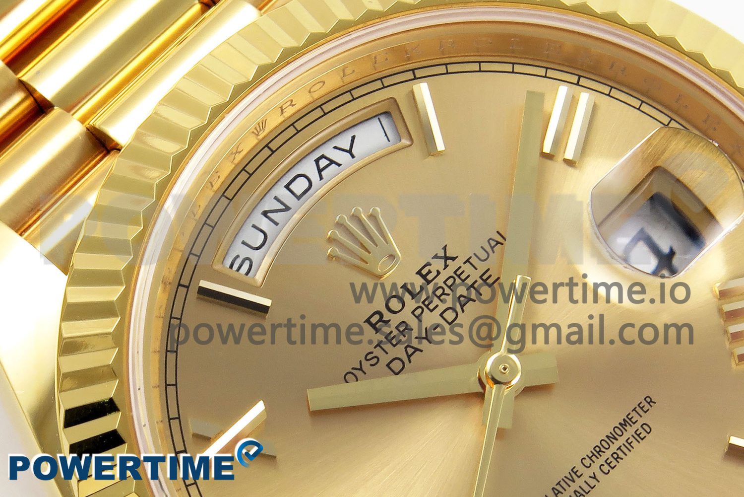 Day Date 40 YG 228238 ARF 1:1 Best Edition YG Roman Dial on President Bracelet VR3255 - Image 4