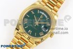 Day Date 40 YG 228238 ARF 1:1 Best Edition Green Roman Dial on President Bracelet VR3255 - Image 2