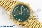 Day Date 40 YG 228238 ARF 1:1 Best Edition Green Roman Dial on President Bracelet VR3255 - Image 3