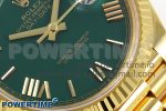 Day Date 40 YG 228238 ARF 1:1 Best Edition Green Roman Dial on President Bracelet VR3255 - Image 5