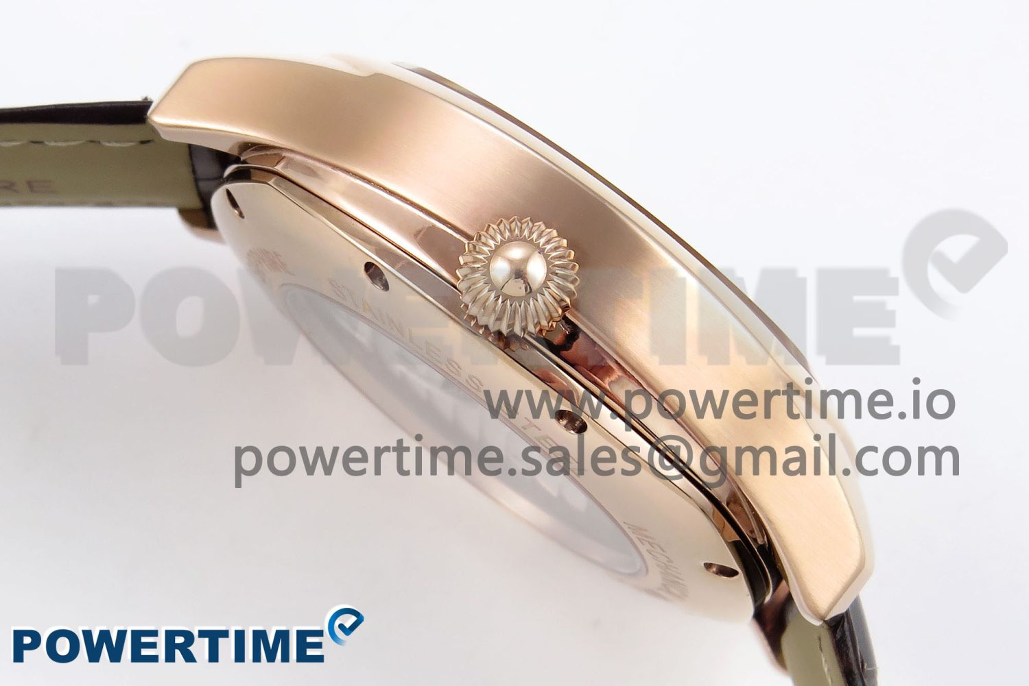 Drive De Cartier Flying Tourbillon RG RMS Best Edition White Dial on Brown Leather Strap - Image 6