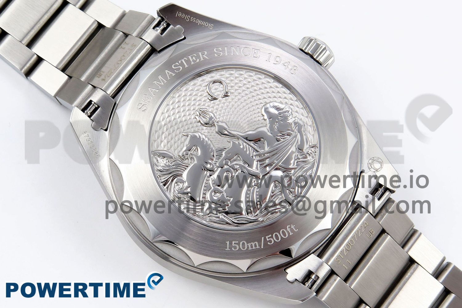 Aqua Terra GMT Worldtimer 43mm VSF 1:1 Best Edition Summer Blue Dial on SS Bracelet A8938 Super Clone - Image 10