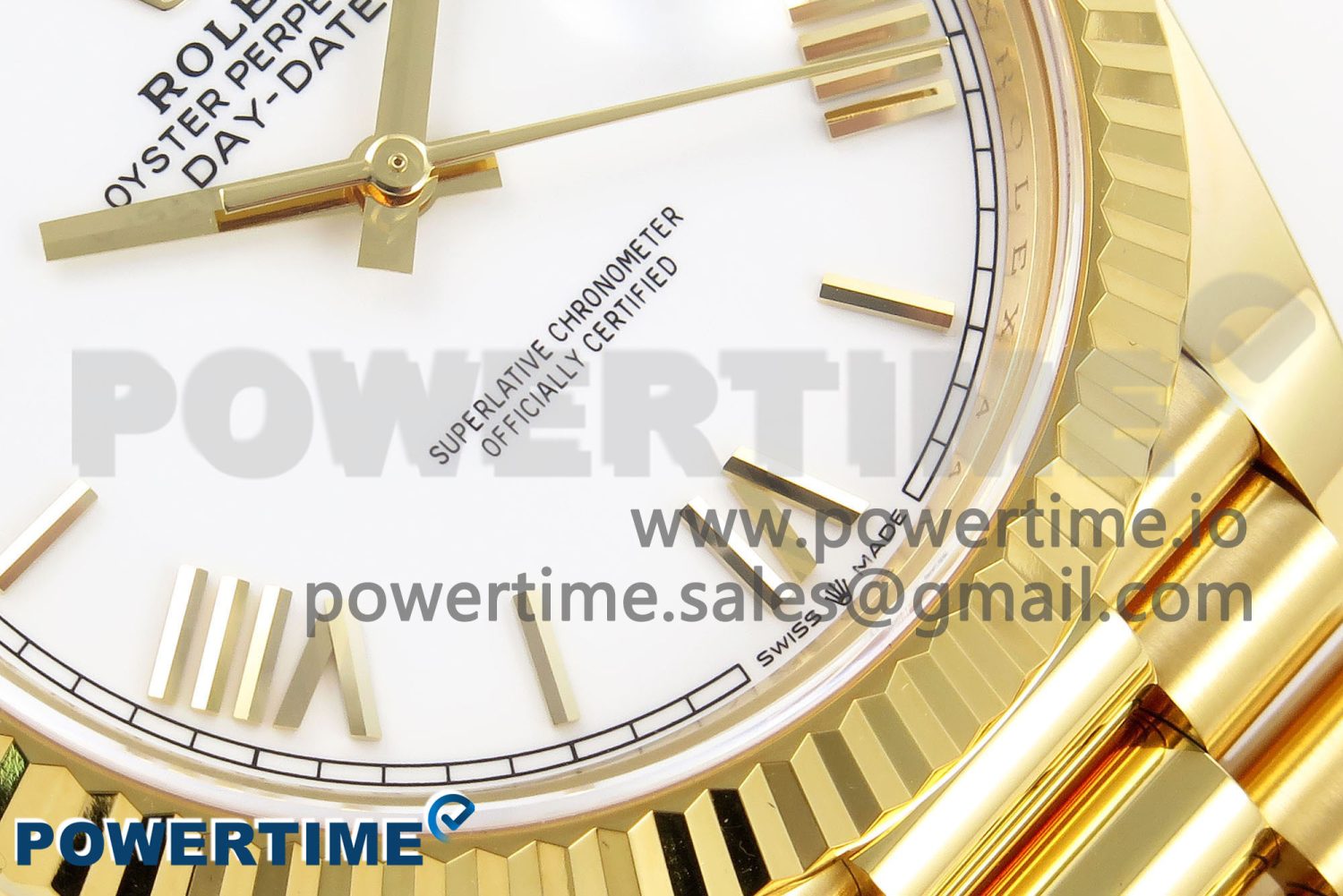 Day Date 40 YG 228238 ARF 1:1 Best Edition White Roman Dial on President Bracelet VR3255 - Image 5