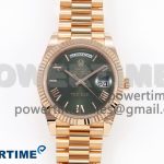 Day Date 40 RG 228235 ARF 1:1 Best Edition Green Roman Dial on President Bracelet VR3255