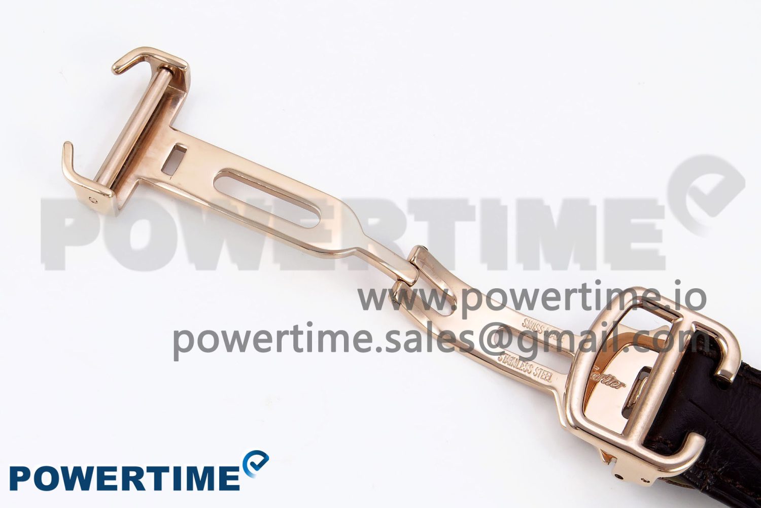 Drive De Cartier Flying Tourbillon RG RMS Best Edition White Dial on Brown Leather Strap - Image 13