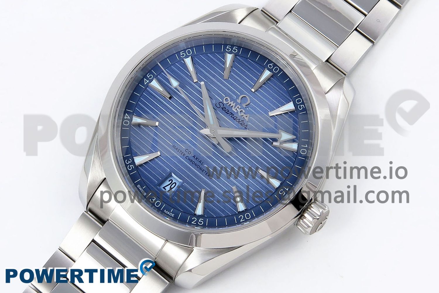 Aqua Terra 41mm VSF 1:1 Best Edition Summer Blue Dial on Blue Rubber Strap A8900 Super Clone - Image 2