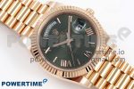 Day Date 40 RG 228235 ARF 1:1 Best Edition Green Roman Dial on President Bracelet VR3255 - Image 3