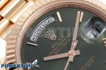 Day Date 40 RG 228235 ARF 1:1 Best Edition Green Roman Dial on President Bracelet VR3255 - Image 4